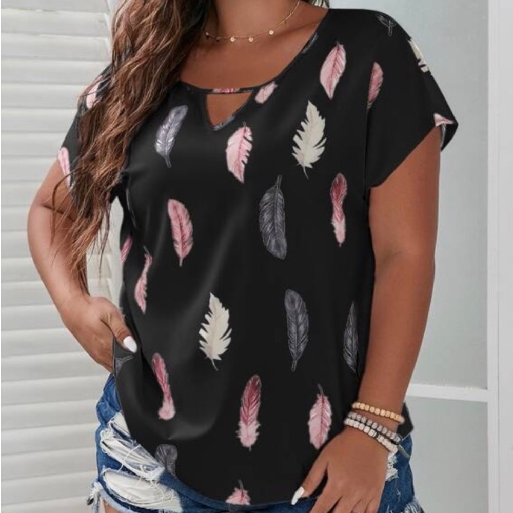 Woman Black Blouse